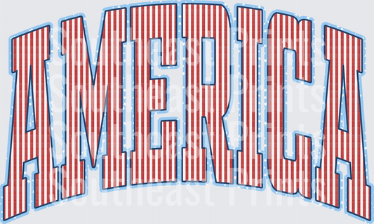 America Red White Blue