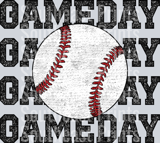 Glitter Baseball Gameday