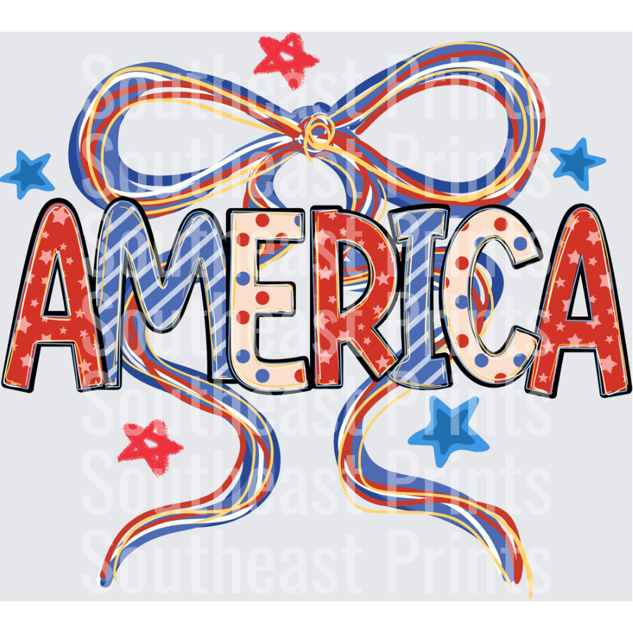 America Patriotic Ribbons