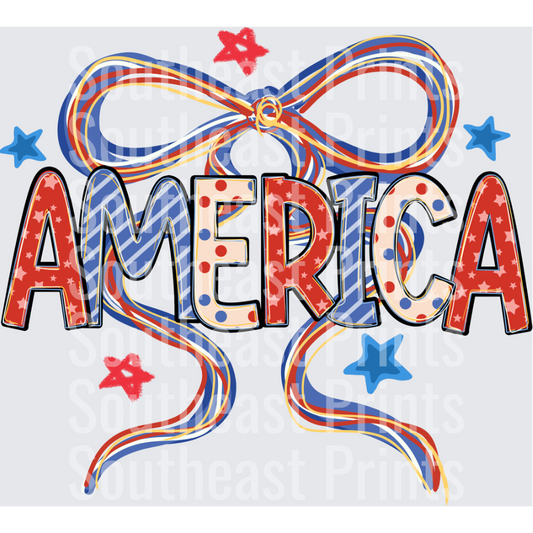 America Patriotic Ribbons