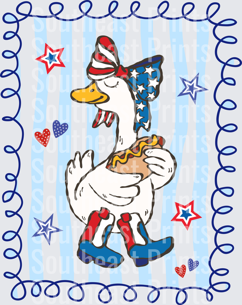 Patriotic Goose Hamburger